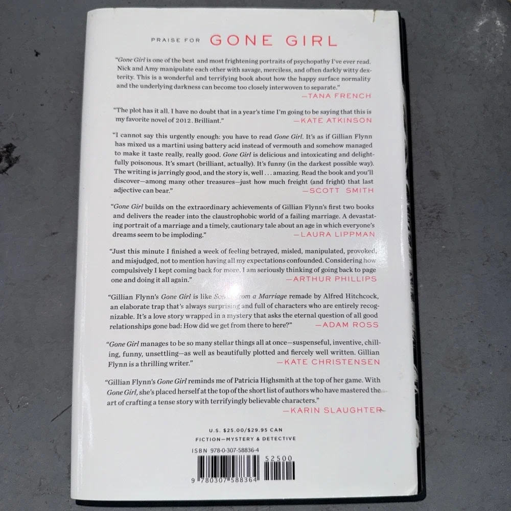 Gone Girl : A Novel by Gillian Flynn (2012, Hardcover)